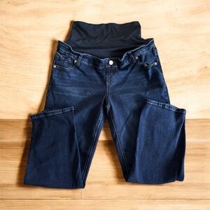 Time and Tru Dark Blue Maternity Boyfriend Jeans